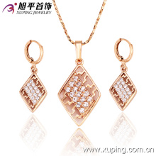 Femmes Bijoux Fantaisie CZ Diamond Jewelry Set -62452